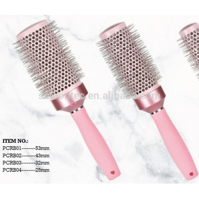 Anti Static Nano Ionic & Thermic Ceramic Hair Brush,Barrel Round