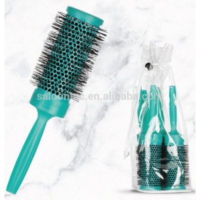 Round Barrel Anti-Static Hair Brush | Nano Thermal Ceramic Ionic Tech | Protect Hair, For Straightening, Styling & Drying